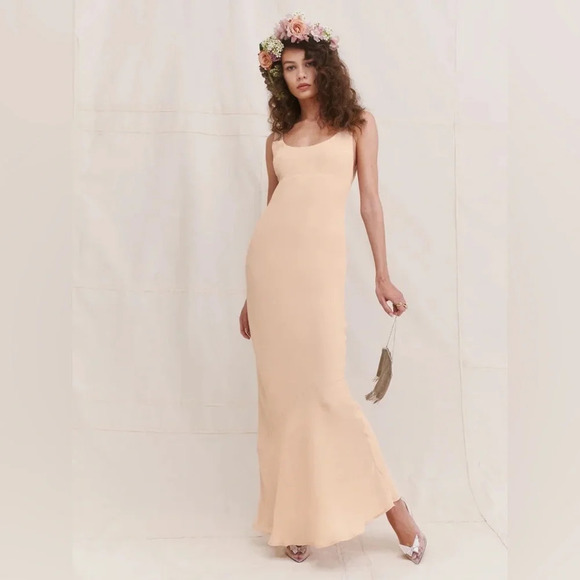 Reformation Cream Maxi Dress - Picture 1 of 14